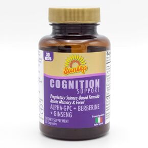 SunUp Cognition Support Capsules, 30 Doses, Alpha-GPC, Berberine, Ginseng, Glycine, Brain Health Supplement in Saudi Arabia