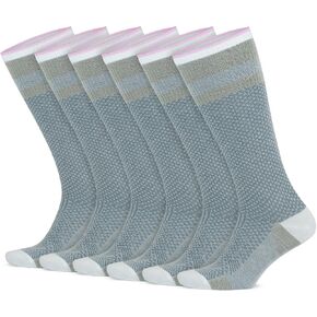 GoWith Unisex Knee High Compression Socks, 15-20 mmHg Rayon Made From Bamboo Socks, Breathable Travel Socks for Men & Women in Kuwait