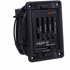 Guitar Pickup Classic Acoustic 4 Band Preamp Tuner Dual Model Presys Mic Blend Preamp Guitar Equalizer Tuner in Kuwait