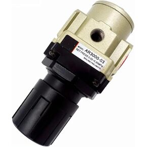 1PCS AR Series Relief Valve AR3000-02 1/4" Treatment Unit AR3000-03 3/8" Pressure Air Regulator(With Pressure auge,1/4") in Saudi Arabia