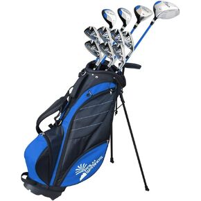 Palm Springs Golf VISA Mens +1" TALL GRAPHITE & STEEL Club Set & Stand Bag in Saudi Arabia