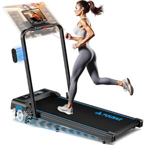 Walking Pad with 10% Incline Treadmills for Home, 4 in 1 6.2MPH Walking Pad Under Desk Treadmill with Full Screen LED Display, 2.75HP Brushless Drive, 12 HIIT Programs, 350 LBS Weight Capacity in Kuwait