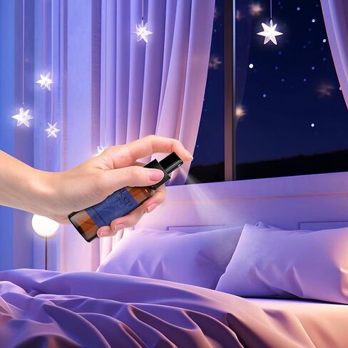 STRN Sleep Spray, Relaxing Lavender Essential Oil Mist, Pillow Spray for Deep Sleep, 4 Lavender Scented - Gardenia, Chamomile, Sandalwood, Sage, Sweet Dream Fragrance, 75 ML x 4 in Kuwait