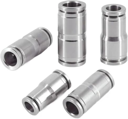 محول توصيل سريع لخرطوم الهواء، 10/50/200 قطعة موصل سريع هوائي معدني PU PG خرطوم بقطر متغير 6-16 مم (200 قطعة، PU-6) in Kuwait