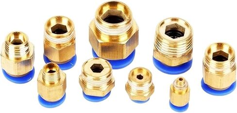 Air Hose Quick Connect Adapter, 60pcs Boxed PC6 -PC10-02 Air Joint Connectors Tube Fittings Push in Quick Release Couplings in Saudi Arabia