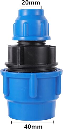 Air Hose Quick Connect Adapter, 20-50mm PE Tube Splitter Quick Reducing Connector Irrigation Pipe Fittings 1Pcs(40-20) in Saudi Arabia