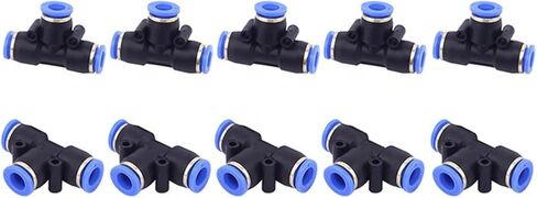 Air Hose Quick Connect Adapter, 1pcs Pneumatic Fittings PE Connectors Direct Thrust 4-16mm/ Plastic Hose Quick Couplings(PE-8) in Saudi Arabia