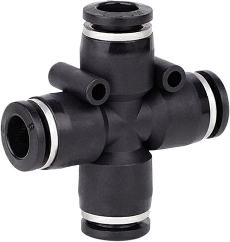 British pneumatic quick connector PU air pipe 5/32 1/4 5/16 3/8 1/2 inch hose connector PZA four-way(PZA-1l4) in Saudi Arabia