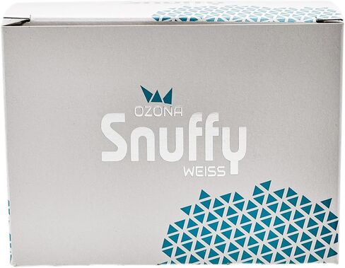 Ozona Snuffy Weiss من Pöschl - سكر العنب والمنثول العشبي، انفجار منعش من النعناع مع لمسة من الفاكهة، خالي من النيكوتين والمواد المضافة، 6 جم (مفرد) in Saudi Arabia