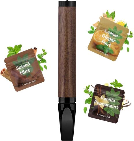 عصا التنفس المحمولة لتخفيف القلق - جهاز مخرج هواء قابل للتعديل للبالغين - أداة محمولة لتخفيف التوتر خالية من التنفس مع نكهة، هدايا التنفس التأمل للنساء والرجال in Kuwait