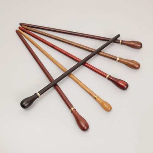 Sandalwood baton, natural wood veneer, round handle, orchestral baton, diameter 14.96, color randomly sent in Saudi Arabia