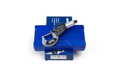 ميكرومتر خارجي رقمي 0-1 بوصة (0-25.4 مم)، أدوات قياس احترافية/مترية دقة 0.00005 بوصة/0.001 مم، حافظة واقية in Kuwait