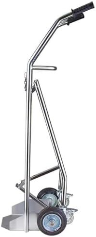 عربة خزان الأكسجين قابلة للطي مع عجلات، رف تخزين محمول للاستخدام في المختبرات المنزلية في المستشفى، رف خزان الأسيتيلين ثاني أكسيد الكربون المتدحرج الآمن in Kuwait