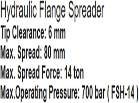Hydraulic Flange Spreader 14 Ton Capacity Steel Alloy Steel Construction in Saudi Arabia