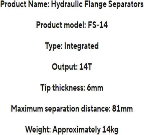 FS14 Hydraulic Flange Spreader Expanders Portable Manual Pliers Fire Fighting Demolition Device Expanding Separation Tool in Saudi Arabia