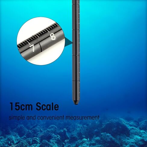 Diving Stick, 34cm Aluminum Alloy Noise Maker Rod Pointer with Adjustable Wrist Lanyard Accessories (Black) in Saudi Arabia