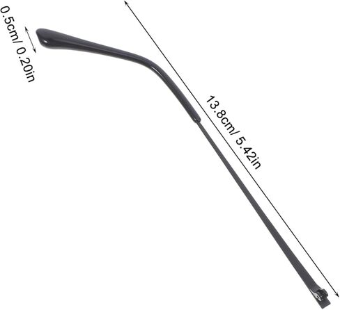 1pair Metal Eyeglass Replacement Arms Glasses Temple Repair Kit for Compatible Eyewear Models Double Tooth Design for Use in Saudi Arabia