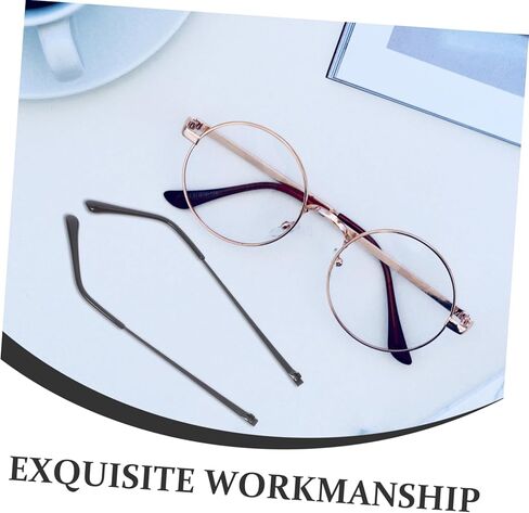 1pair Metal Eyeglass Replacement Arms Glasses Temple Repair Kit for Compatible Eyewear Models Double Tooth Design for Use in Saudi Arabia