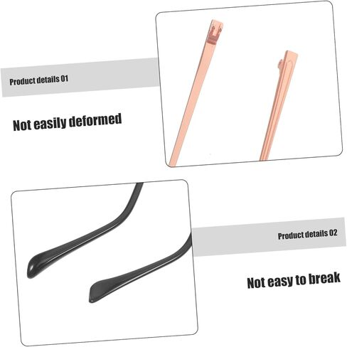 Eyeglass Arm Replacement Metal Temple Tips for Glasses Legs Easy to Install and Comfortable for Frames in Saudi Arabia