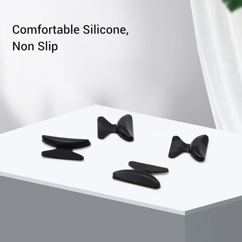 50 Pairs 1.8mm Anti Slip Adhesive Silicone Contoured Nose Pads Universal Fit Sticky Non Slip Nose Pads in Saudi Arabia
