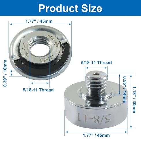 XLOCK Adapter to 5/8"-11 Thread Adapter Kit with Grinder Quick Change Nut, Suitable for Convert and Install Saw Blades, XLOCK Angle Grinders in Saudi Arabia