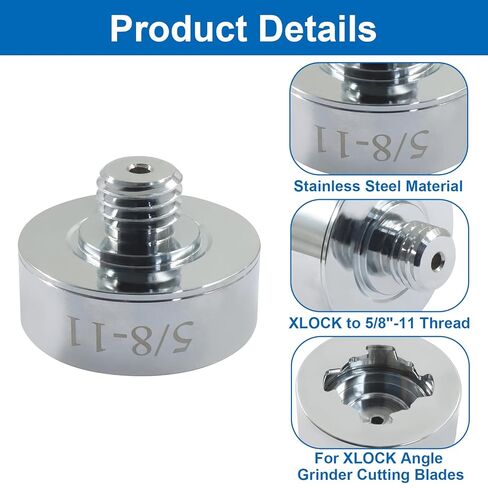 XLOCK Adapter to 5/8"-11 Thread Adapter Kit with Grinder Quick Change Nut, Suitable for Convert and Install Saw Blades, XLOCK Angle Grinders in Saudi Arabia
