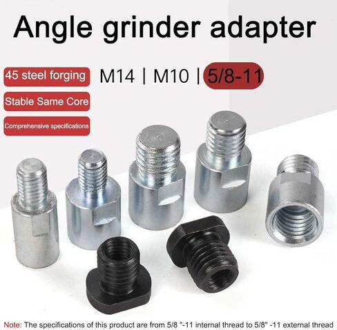 محول طاحونة زاوية، محول ملحق طاحونة زاوية 5/8 "-11 خيط داخلي إلى 5/8" -11 خيط خارجي، أداة تحويل عجلة آلة تلميع المثقاب الماسي in Kuwait