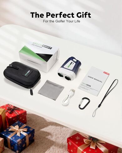 Golf Range Finder with Slope - 1200 Yards Range Finder Golf, 6X Magnification Golf Range Finder Magnetic with Flag Pole Locking Vibration, Rechargeable Golf Accessories for Men in Kuwait