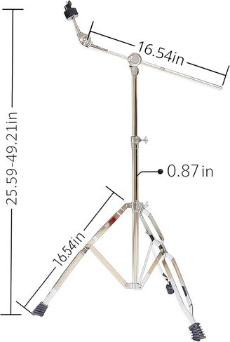 Boom Cymbal Stand, Adjustable Cymbal Stand, Percussion Mount Holder, Drum Hardware Support Stand with Rubber Feet in Saudi Arabia