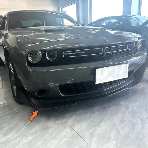 3PCS Front Bumper Lip for Dodge Challenger SXT R/T 2015-2023 V2 Style Front Bumper Lip Splitter Spoiler (Carbon Fiber Print) in Kuwait