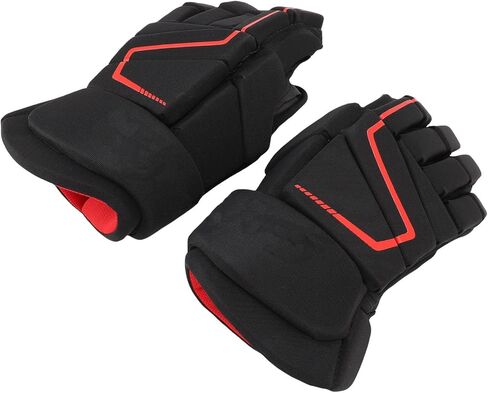 Hockey Gloves, Nylon EVA Foam Protective Breathable with Extra Padding and Curved Thumb, for Ice Hockey Roller Street Players in Saudi Arabia