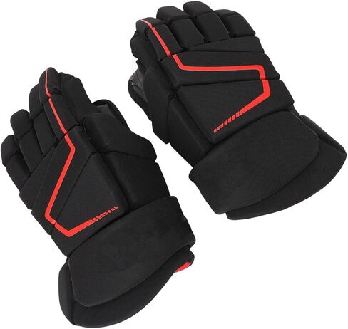 Hockey Gloves, Nylon EVA Foam Protective Breathable with Extra Padding and Curved Thumb, for Ice Hockey Roller Street Players in Saudi Arabia