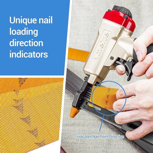 meite 23 Gauge Pin Nails, 5/8-Inch Micro Headless Pins for Pin Nailer - Copper Plated Pins Nails for Nail Gun, Ideal for Fine Woodworking and Trim Work (3 Boxes) in Saudi Arabia