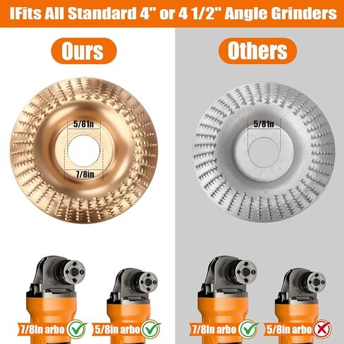 23 Pcs Wood Carving Disc Set for 4" 4-1/2" Angle Grinder Wood Grinding Wheels Chainsaw Carving Disc Flap Sanding Wheels Rotary Burrs Wrench Adapter Rings for Cutting Shaping Polishing in Saudi Arabia