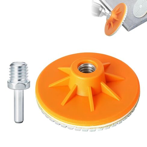 5 قطع قرص تلميع ماسي مقاس 4 بوصة بتصميم أحادي الكتلة 5/8 بوصة - 11 UNC، تلميع جرانيت رطب/جاف للمثقاب الكهربائي، مطحنة زاوية، 150 حبيبة تلميع للرخام والخرسانة والكوارتز والحجر in Kuwait