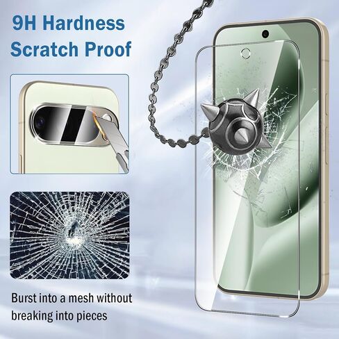 2+2 Pack for Google Pixel 8a Screen Protector with Camera Lens Protector,Full Coverage 9H Tempered Glass Film,HD Clear Scratch Resistant,Bubble-Free for Pixel 8a Screen Protector in Kuwait