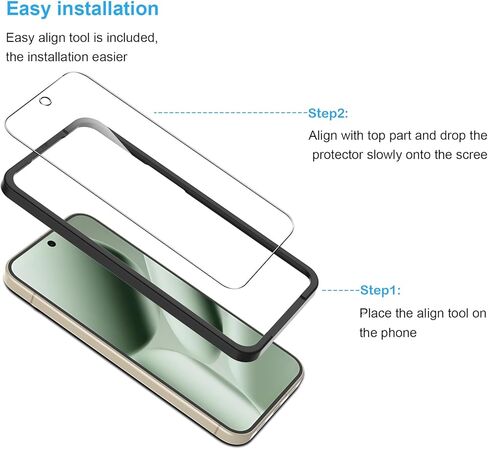 2+2 Pack for Google Pixel 8a Screen Protector with Camera Lens Protector,Full Coverage 9H Tempered Glass Film,HD Clear Scratch Resistant,Bubble-Free for Pixel 8a Screen Protector in Kuwait