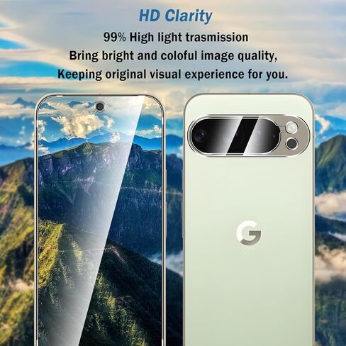 2+2 Pack for Google Pixel 8a Screen Protector with Camera Lens Protector,Full Coverage 9H Tempered Glass Film,HD Clear Scratch Resistant,Bubble-Free for Pixel 8a Screen Protector in Kuwait