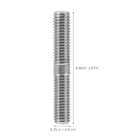 BESTOYARD 10 قطع M10x1.5 مسامير ملولبة مزدوجة الأطراف من الفولاذ المقاوم للصدأ، قضبان معدنية ملولبة مزدوجة الرأس للتثبيت الصناعي والتجميع الميكانيكي in Saudi Arabia
