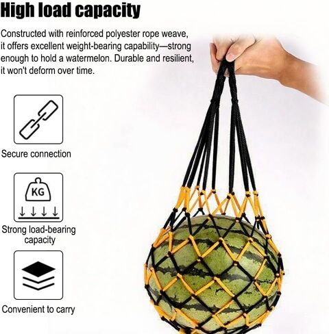 5pcs Stretchy Black and Yellow Two-Color Single Balls Universal Nylon Mesh Pocket in Saudi Arabia