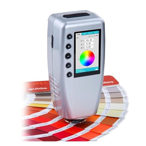 جهاز قياس الألوان المحمول من سلسلة WR10 مقاس 4/8 مم، جهاز قياس فرق اللون الرقمي الدقيق مع شاشة TFT، حساسية عالية، خطأ منخفض (8 مم WR-10) in Kuwait