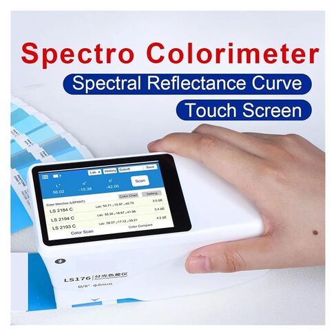 مقياس الألوان المحمول مقياس الطيف الضوئي الرقمي، محلل قارئ الألوان العاكس، مقياس الألوان D/8 LS176 للطلاء، البلاستيك، حساسية عالية، خطأ منخفض in Kuwait
