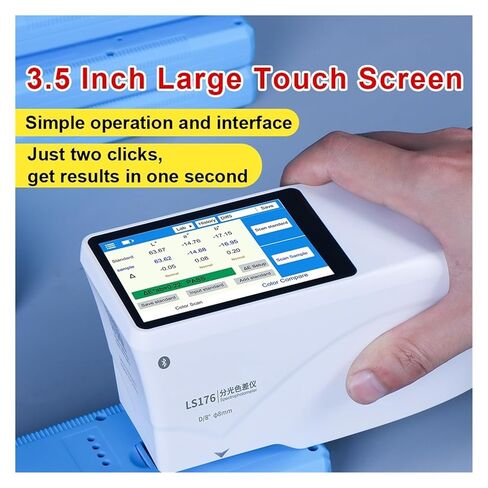 مقياس الألوان المحمول مقياس الطيف الضوئي الرقمي، محلل قارئ الألوان العاكس، مقياس الألوان D/8 LS176 للطلاء، البلاستيك، حساسية عالية، خطأ منخفض in Kuwait