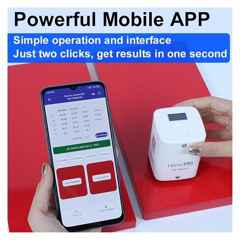 مقياس الألوان المحمول LS171 D/8 محلل قارئ ألوان الطلاء الرقمي الدقيق 8 مم للطلاء والبلاستيك والنسيج حساسية عالية، خطأ منخفض in Kuwait