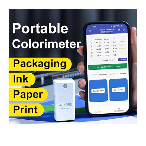 LS171 مقياس ألوان محمول 8 مم مع شاشة LCD رقمية دقيقة لقياس فرق اللون للطلاء والبلاستيك والنسيج مختبر مراقبة الجودة حساسية عالية، خطأ منخفض in Kuwait