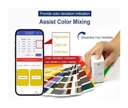 LS171 مقياس ألوان محمول 8 مم مع شاشة LCD رقمية دقيقة لقياس فرق اللون للطلاء والبلاستيك والنسيج مختبر مراقبة الجودة حساسية عالية، خطأ منخفض in Kuwait