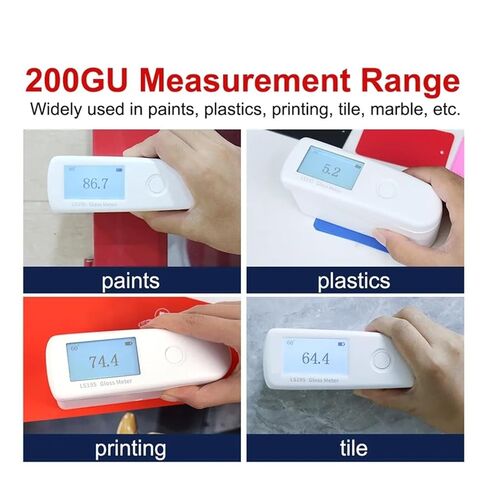 مقياس لمعان السطح المحمول 60 زاوية لمعان 0-200GU مقياس لمعان للرخام الحجري LS195 حساسية عالية، خطأ منخفض in Kuwait
