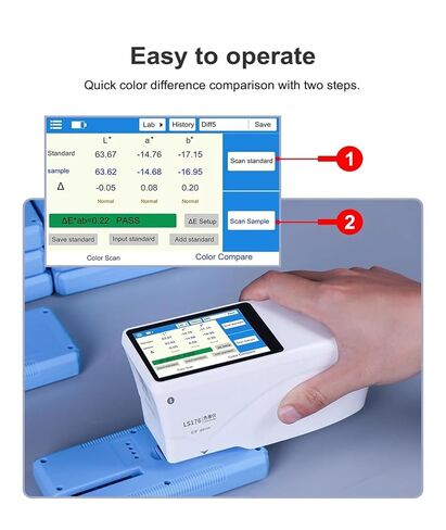 مقياس الطيف الضوئي المحمول LS176 D/8° تحليل الألوان برنامج التطبيق البياض والصفرة منحنيات الانعكاس الطيفي حساسية عالية، خطأ منخفض in Kuwait