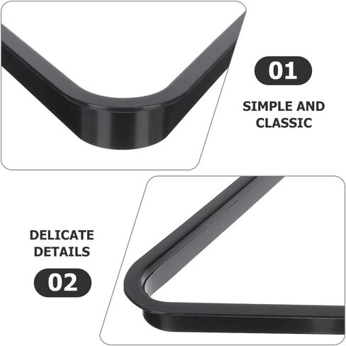 Kisangel Mini Billiard Rack Triangle 9.84In البلاستيك حامل كرة حمام السباحة للكرات ذات الحجم القياسي ملحق طاولة حمام السباحة المدمجة لغرفة الألعاب المنزلية ونادي البلياردو in Kuwait