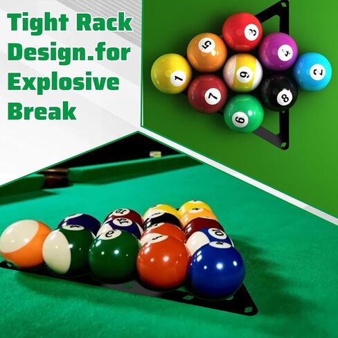 2 قطعة رف الكرة السحرية 8 كرات ، 9 كرات و 10 كرات بلياردو مثلث رف ورقة كرات البلياردو حامل مثلث جديلة الملحقات in Kuwait